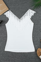 Load image into Gallery viewer, Spliced Lace V-Neck Top
