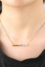 Load image into Gallery viewer, Cubic Zirconia Bar Pendant Necklace