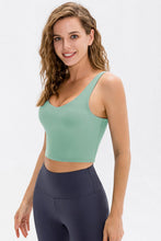 Load image into Gallery viewer, Low-Back Cropped Yoga Tank