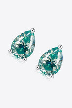 Load image into Gallery viewer, 2 Carat Moissanite Teardrop Earrings