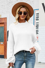 Load image into Gallery viewer, Lantern Sleeve Dropped Shoulder Sweater