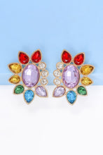 Load image into Gallery viewer, Geometrical Shape Glass Stone Dangle Earrings