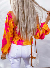 Load image into Gallery viewer, Floral Off-Shoulder Peplum Blouse