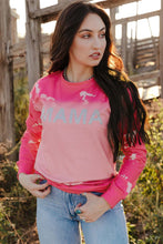 Load image into Gallery viewer, MAMA Rhinestone Tie-Dye Sweatshirt