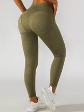 Load image into Gallery viewer, Elastic Waistband Cropped Sports Leggings