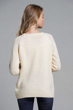 Load image into Gallery viewer, Heart Graphic Raglan Sleeve Pullover Sweater