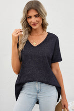 Load image into Gallery viewer, V-Neck Dropped Shoulder Tunic Top