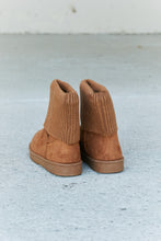 Load image into Gallery viewer, Forever Link Faux Suede Leather Rib-Knit Cuff Boots