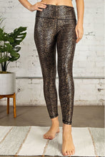 Load image into Gallery viewer, Rae Mode Full Size Snakeskin Wide Waistband Leggings