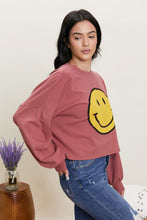 Load image into Gallery viewer, Jade By Jane Smiles Forever Full Size Smile Graphic Long-Sleeve Tee