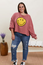 Load image into Gallery viewer, Jade By Jane Smiles Forever Full Size Smile Graphic Long-Sleeve Tee