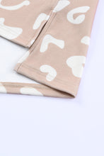 Load image into Gallery viewer, Leopard V-Neck Top and Shorts Lounge Set