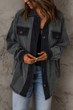 Load image into Gallery viewer, Contrast Trim Collared Fleece Jacket