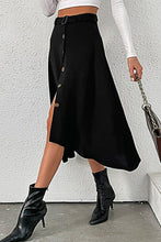 Load image into Gallery viewer, Belted Button Down Skirt
