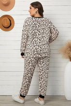 Load image into Gallery viewer, Plus Size Leopard Print Lounge Set