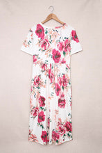Load image into Gallery viewer, Floral Round Neck Midi Dress with Pockets