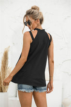 Load image into Gallery viewer, Cutout Mock Neck Tank