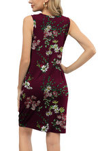 Load image into Gallery viewer, Tie-Dye Twisted Round Neck Sleeveless Dress