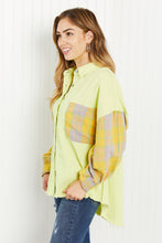 Load image into Gallery viewer, POL Bright Autumn Full Size Contrast Plaid Twill Shacket