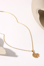 Load image into Gallery viewer, 18K Gold Plated Sun and Moon Pendant Necklace