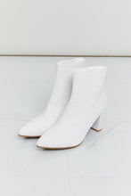 Load image into Gallery viewer, Forever Link Rhinestone Pointed Toe Booties in Ivory