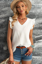 Load image into Gallery viewer, Ruffled Sleeve V-Neck Top