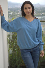 Load image into Gallery viewer, Long Sleeve Solid V Neck Thermal Top