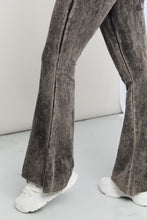 Load image into Gallery viewer, Zenana Full Size Acid Wash Wide Waistband Flare Leggings