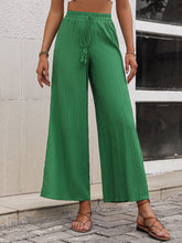Load image into Gallery viewer, High Waist Slit Wide Leg Pants