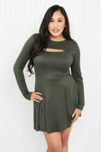 Load image into Gallery viewer, White Birch Wandering the Woods Full Size Mini Dress with Built-In Shorts