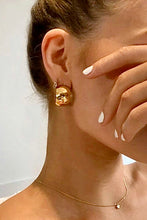 Load image into Gallery viewer, 18K Gold Plated C-Hoop Earrings