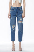 Load image into Gallery viewer, Muselooks High Waist Distressed Cropped Jeans
