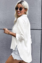 Load image into Gallery viewer, Leopard Side Slit High-Low Shirt