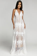Load image into Gallery viewer, Crisscross Lace Halter Neck Dress