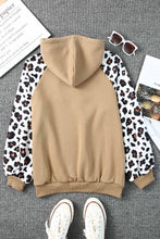 Load image into Gallery viewer, Leopard Raglan Sleeve Hoodie