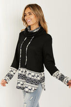 Load image into Gallery viewer, Heimish Sleigh Ride Full Size Waffle Knit Christmas Top