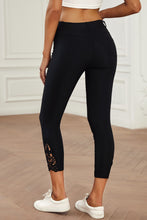Load image into Gallery viewer, Crochet Cropped Leggings with Belt Loops