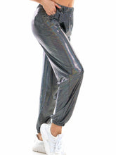 Load image into Gallery viewer, Glitter Elastic Waist Pants with Pockets