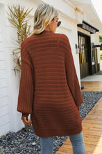 Load image into Gallery viewer, Dropped Shoulder Longline Cardigan with Pockets