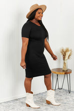 Load image into Gallery viewer, Yelete Full Size Round Neck T-Shirt Dress