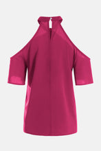 Load image into Gallery viewer, Cold Shoulder Halter Neck Top