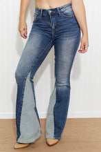 Load image into Gallery viewer, Judy Blue Frankie Full Size Inseam Panel Flare Jeans