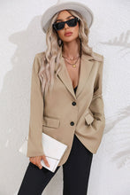 Load image into Gallery viewer, Lapel Collar Long Sleeve Blazer