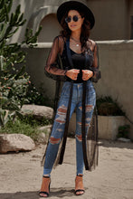 Load image into Gallery viewer, Bead Trim Sheer Duster Cardigan