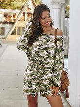 Load image into Gallery viewer, Long Sleeve Drawstring Romper