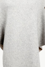 Load image into Gallery viewer, Handkerchief Hem Turtleneck Poncho Sweater