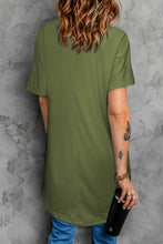Load image into Gallery viewer, Round Neck Short Sleeve Tunic Tee