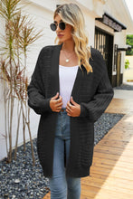 Load image into Gallery viewer, Dropped Shoulder Longline Cardigan with Pockets