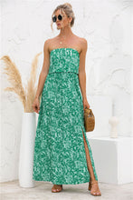 Load image into Gallery viewer, Strapless Leg Split Maxi Dress