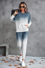 Load image into Gallery viewer, Gradient Round Neck Sweatshirt and Joggers Set